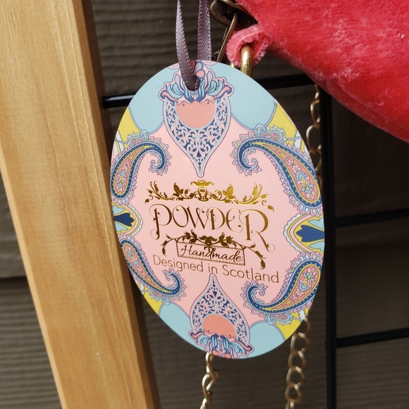 POWDER COCKATOO VELVET CROSSBODY NWT - Picture 5 of 5